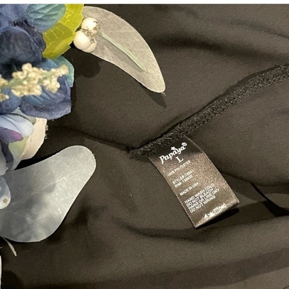 Black Chain String Chiffon Sleeveless Cami Tank Top - Picture 6 of 6